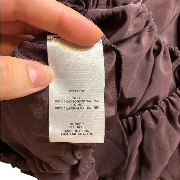 👗 Tibi Purple Silk Sleeveless Dress Women’s 2 Oversized Cocktail Party‎ 👗 - Picture 5 of 6